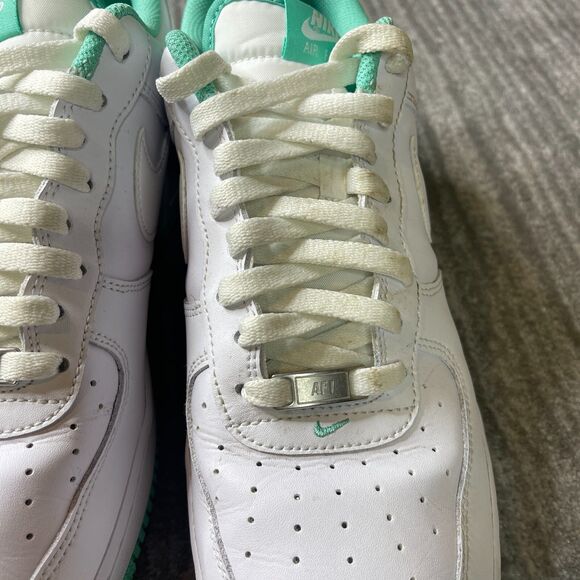 Nike Air Force 1 '07 Low Mens 11.5 White/White Light Menta DH7561-107 Casual - Picture 6 of 10